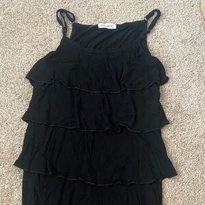 Elegant Black Layered Nursing friendly tank